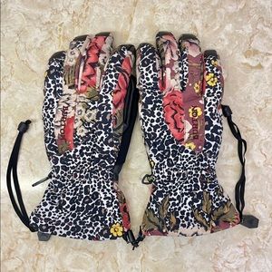 Floral Burton Gloves